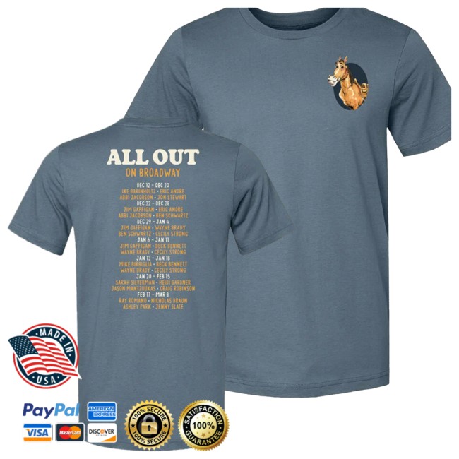 Broadway Merchandise Shop Store Merch All Out Tour Tee Broadway Merchandise Shop Store Merch All Out Tour Tee