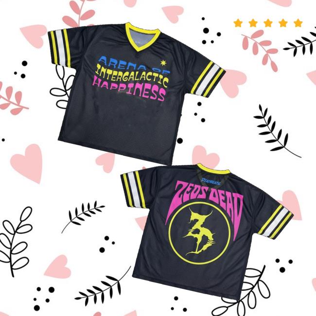 Zeds Dead Merch Store Zeds Dead Chicago Arena Of Intergalactic Happiness Football Tee Zeds Dead Merch Store Zeds Dead Chicago Arena Of Intergalactic Happiness Football Tee