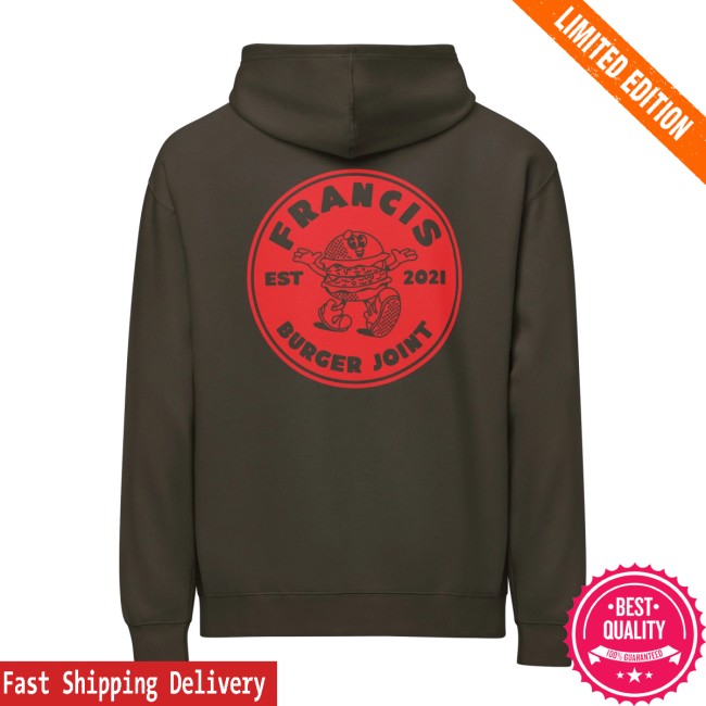 Francis Burger Joint Store Merch Francis Bleeding Heart Hoodie Francis Burger Joint Store Merch Francis Bleeding Heart Hoodie