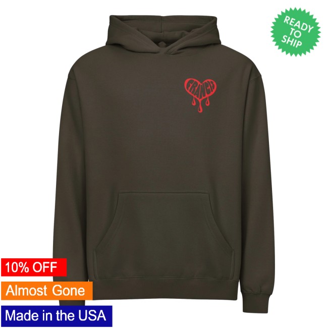 Francis Burger Joint Store Merch Francis Bleeding Heart Hoodie Francis Burger Joint Store Merch Francis Bleeding Heart Hoodie