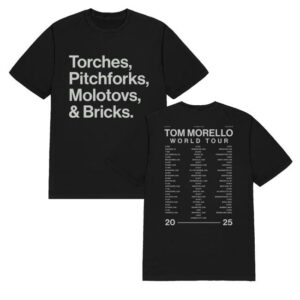 Tom Morello Merch Store 2025 World Tour Tee