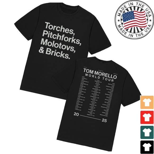 Tom Morello Merch Store 2025 World Tour Tee Tom Morello Merch Store 2025 World Tour Tee
