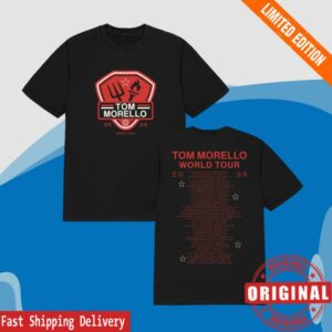Tom Morello Merch Store 2025 Crest Tour Tee