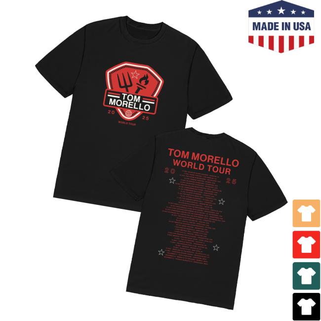 Tom Morello Merch Store 2025 Crest Tour Tee Tom Morello Merch Store 2025 Crest Tour Tee