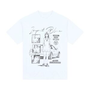 Hypland Merch Store Initial D Impact Blue Shirt