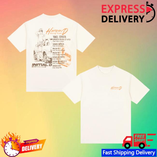 Hypland Merch Store Initial D Racing Team Shirt Hypland Merch Store Initial D Racing Team Shirt