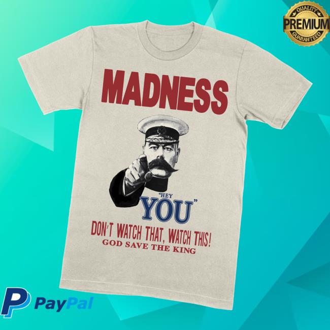 Madness Merch Store God Save The King Natural T-Shirt Madness Merch Store God Save The King Natural T-Shirt