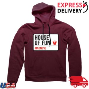 Madness Merch Store Street Sign Hoody Burgundy