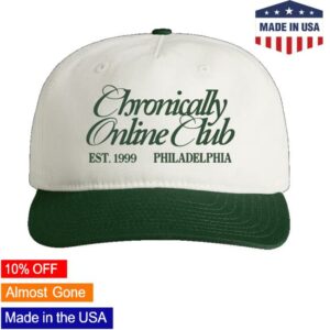 Nicole Rafiee Merch Store Chronically Online Club Hat Green