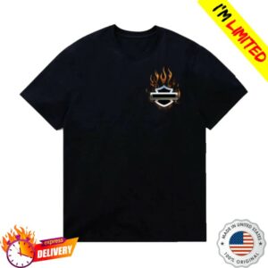 Maidstone Hd Store Merch Harley-Davidson H-D Lfr Short Sleeve Chrome Skull Graphic Tee