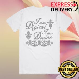 Erin Lecount Merch Store I Am Digital I Am Divine White Tee