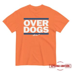 Bo Nix Merch Store Bo Nix Overdogs Vintage T-Shirt Orange