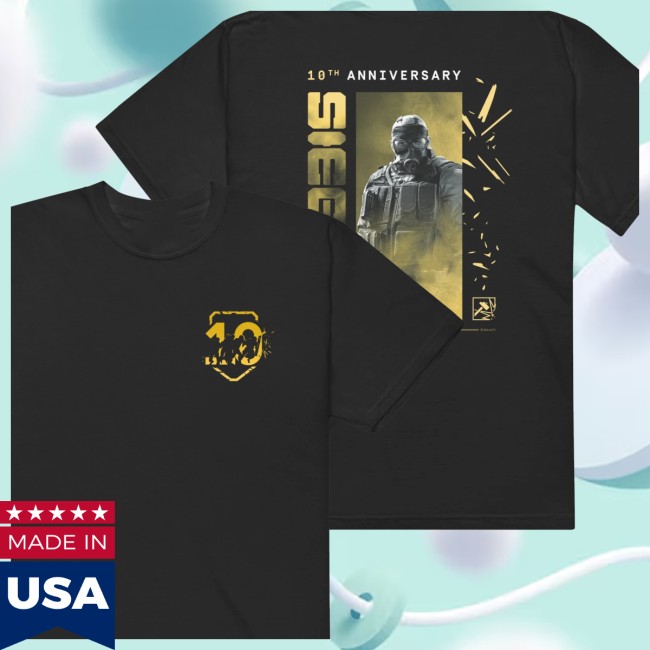 Ubisoft Gearshop Store Six Siege T-Shirt 10Th Anniversary Sledge Shirt Ubisoft Gearshop Store Six Siege T-Shirt 10Th Anniversary Sledge Shirt