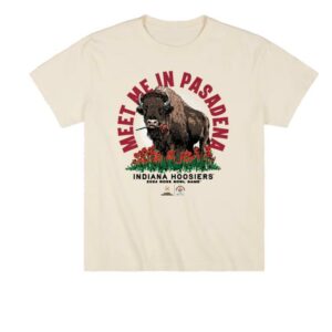 Homefield Apparel Merch Store Indiana Hoosiers Meet Me In Pasadena 2026 Rose Bowl Heavyweight Tee