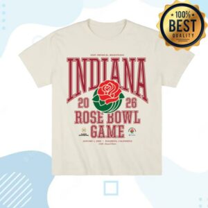 Homefield Apparel Merch Store Indiana Hoosiers Fast Physical Relentless 2026 Rose Bowl Heavyweight Tee