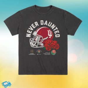 Homefield Apparel Merch Store Indiana Hoosiers Never Daunted 2026 Rose Bowl Heavyweight Tee
