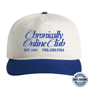 Nicole Rafiee Merch Store Chronically Online Club Hat Blue