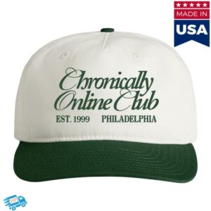 Nicole Rafiee Merch Store Chronically Online Club Hat Green