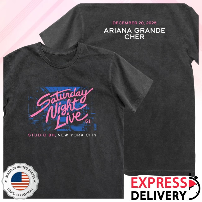 Nbc Store Merch Saturday Night Live 51 Concert Tee – Show 9 – Ariana Grande & Cher Nbc Store Merch Saturday Night Live 51 Concert Tee – Show 9 – Ariana Grande & Cher
