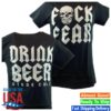 Extreme Wrestling Shirts Store Merch Stone Cold Steve Austin F Fear Drink Beer Mens T-Shirt 2 kenny extreme wrestling shirts store merch stone cold steve austin f fear drink beer mens t shirtpsdd