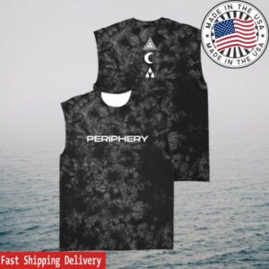 Periphery Store Merch Crystal Sleeveless Tee Black Tie Dye