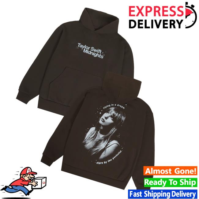 Taylor Swift Merch Store Taylor Swift Midnights Living In A Dream Brown Hoodie Taylor Swift Merch Store Taylor Swift Midnights Living In A Dream Brown Hoodie