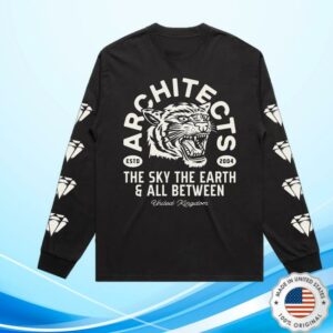 Architects Merch Store Diamond Tiger Black Longsleeve