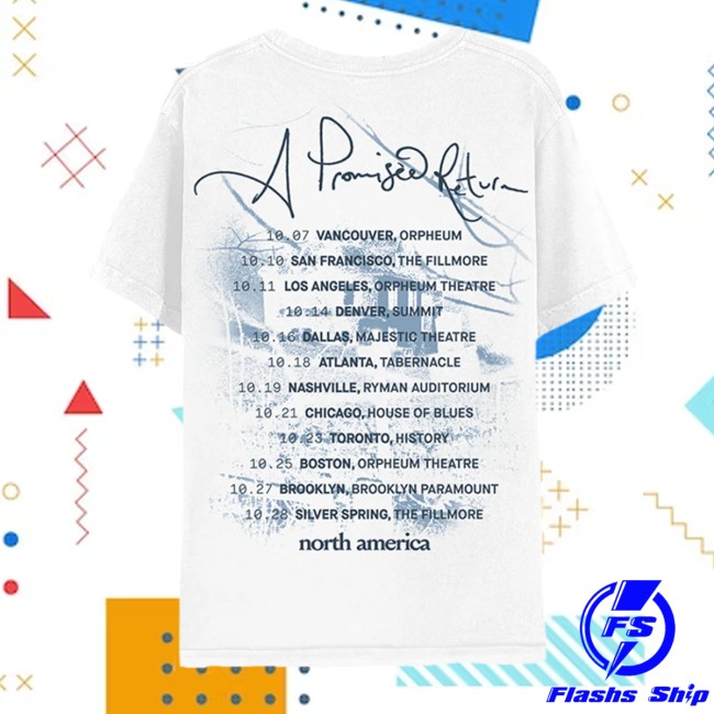 Dermot Kennedy Store Merch A Promised Return Tour Tee White Dermot Kennedy Store Merch A Promised Return Tour Tee White