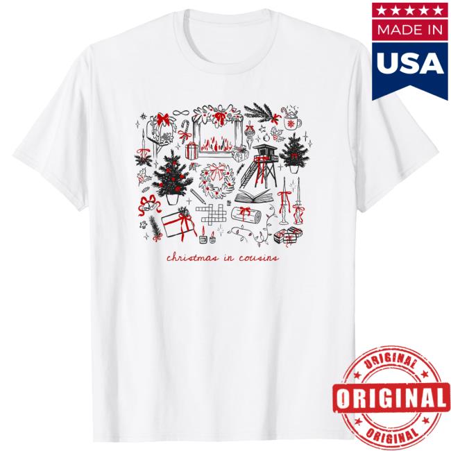 The Summer I Turned Pretty Merch Store Christmas In Cousins T-Shirt The Summer I Turned Pretty Merch Store Christmas In Cousins T-Shirt