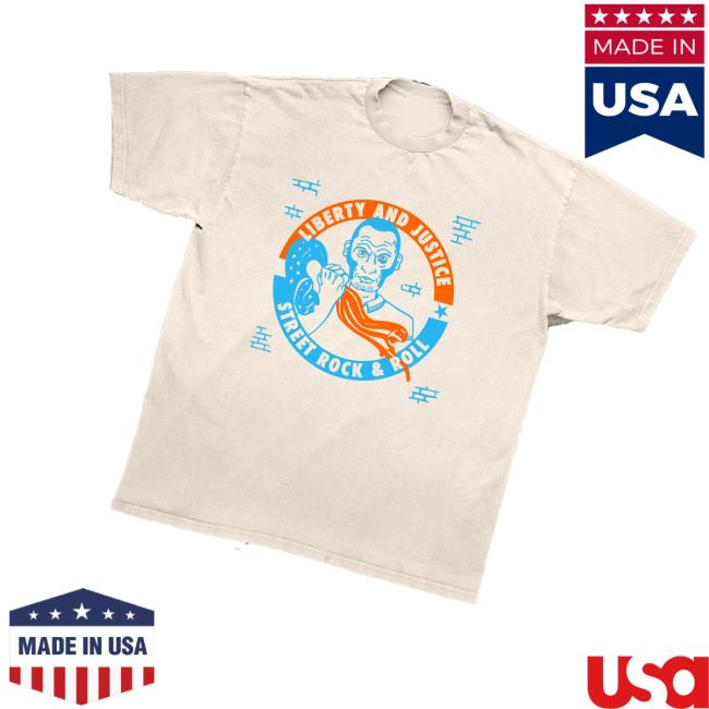 Friends Family Forever Merch Store Liberty & Justice Street Rock & Roll Tee Friends Family Forever Merch Store Liberty & Justice Street Rock & Roll Tee