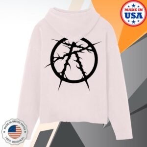 Roseingoodfaith Store Merch Black Water Raw Hoodie Pink