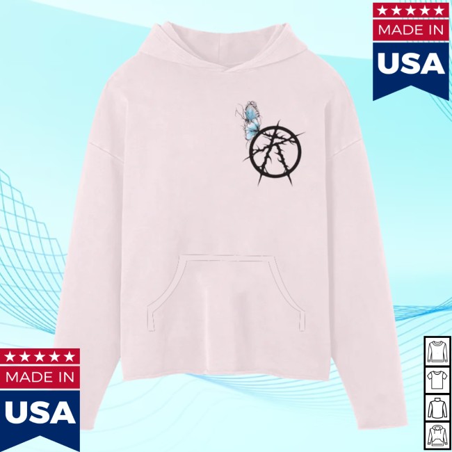 Roseingoodfaith Store Merch Black Water Raw Hoodie Pink Roseingoodfaith Store Merch Black Water Raw Hoodie Pink