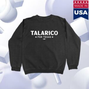 James Talarico Merch Store Talarico For Texas Black Crewneck Sweater