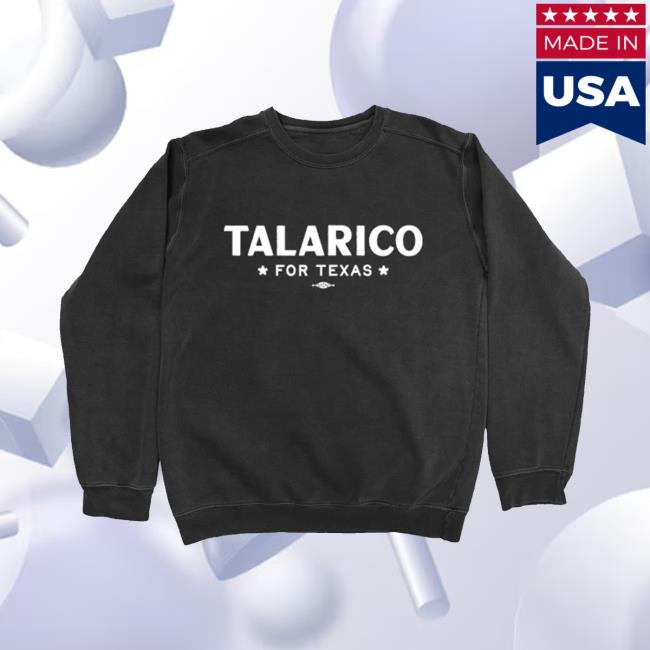 James Talarico Merch Store Talarico For Texas Black Crewneck Sweater James Talarico Merch Store Talarico For Texas Black Crewneck Sweater