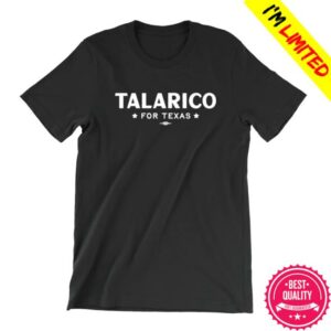 James Talarico Merch Store Talarico For Texas Unisex Black Tee