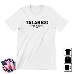 James Talarico Merch Store Talarico For Texas Unisex White Tee