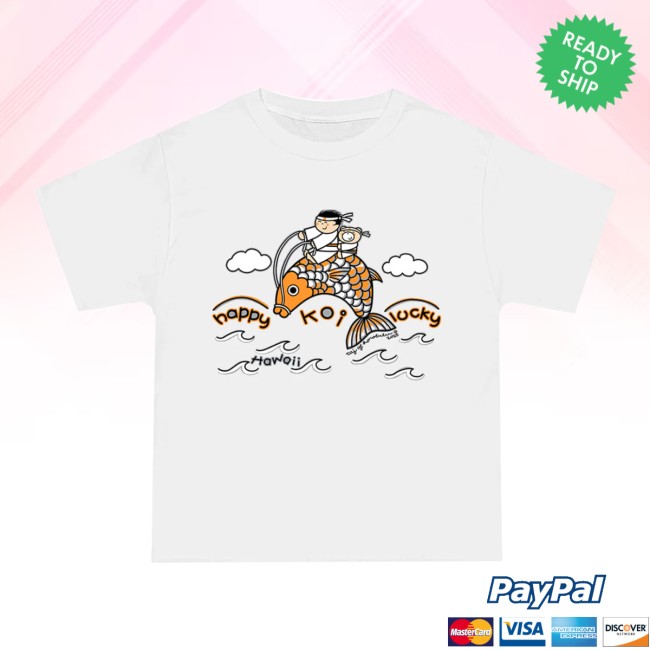 Taj Clubhouse Store Merch Adult Tee Happy Koi Lucky Taj Clubhouse Store Merch Adult Tee Happy Koi Lucky