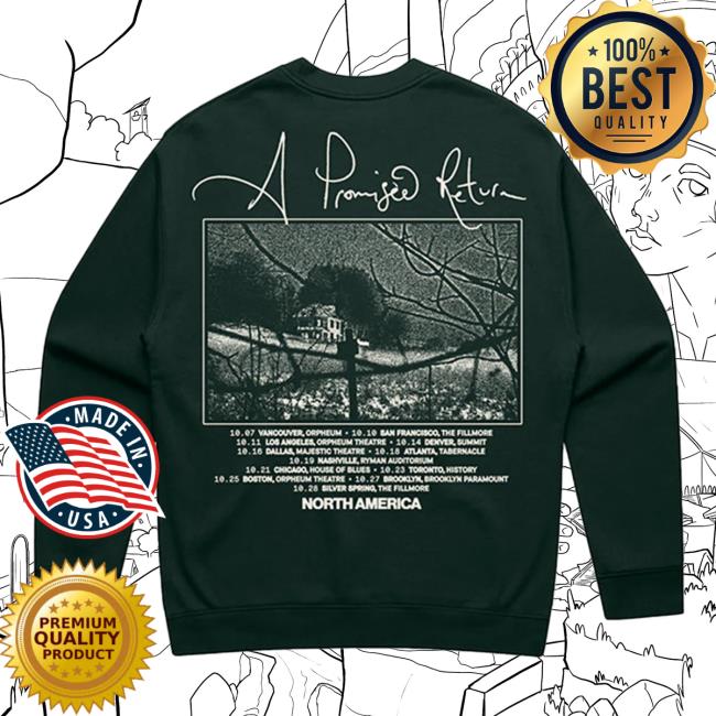 Dermot Kennedy Merch Store A Promised Return Tour Crewneck Pine Green Dermot Kennedy Merch Store A Promised Return Tour Crewneck Pine Green