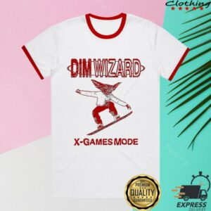 Dim Wizard Bandcamp Store Merch X-Games Mode Ringer T-Shirt