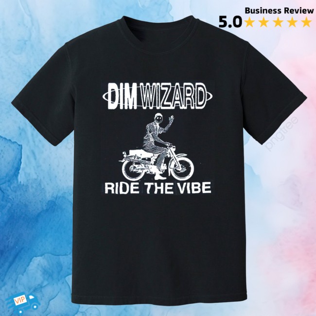 Dim Wizard Bandcamp Store Merch Ride The Vibe T-Shirt Black Dim Wizard Bandcamp Store Merch Ride The Vibe T-Shirt Black