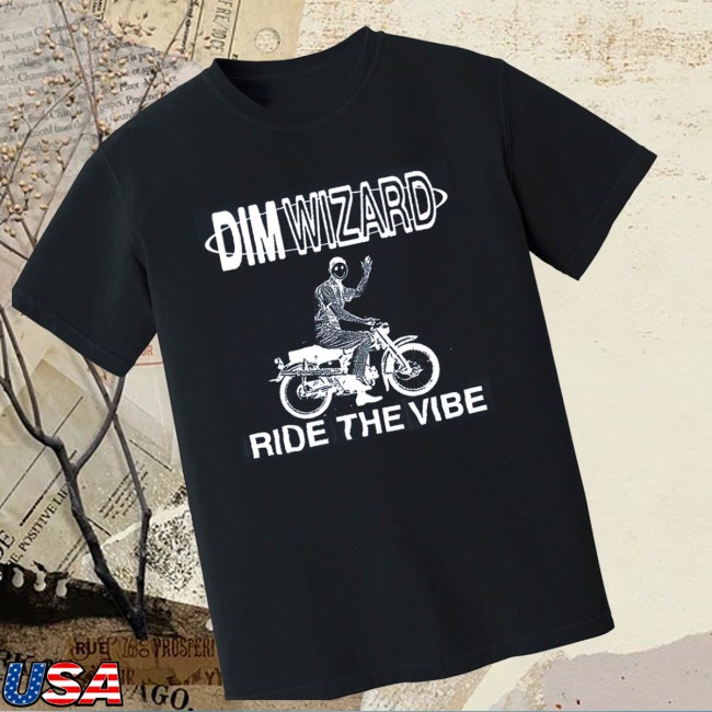 Dim Wizard Bandcamp Store Merch Ride The Vibe T-Shirt Black Dim Wizard Bandcamp Store Merch Ride The Vibe T-Shirt Black