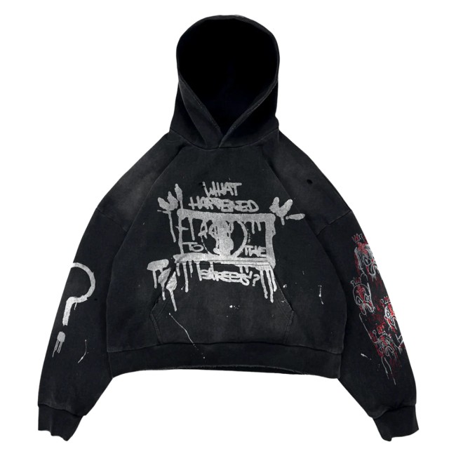 21 Savage Store Merch Whtts Paint Splatter Hoodie 21 Savage Store Merch Whtts Paint Splatter Hoodie