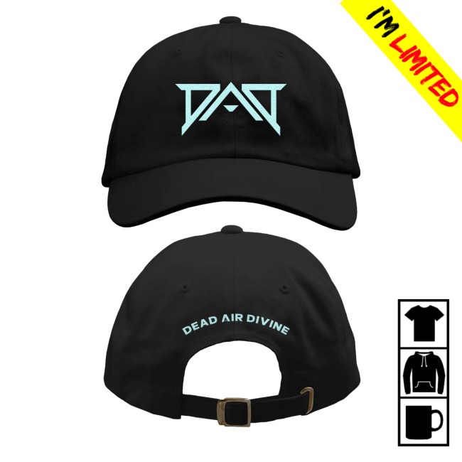 Merchnow Store Merch Dead Air Divine Logo Black Dad Hat Merchnow Store Merch Dead Air Divine Logo Black Dad Hat