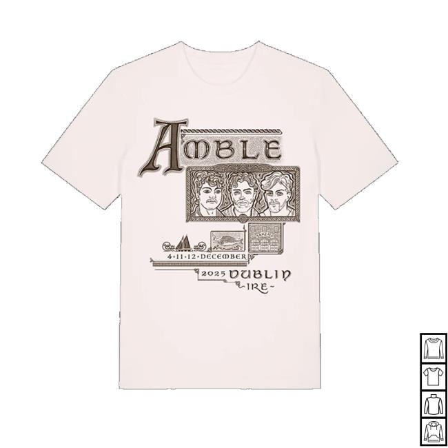 Amble Merch Store Dublin Event T-Shirt Amble Merch Store Dublin Event T-Shirt