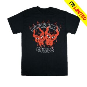 Lambrini Girls Band Merch Store Devil Tee Black