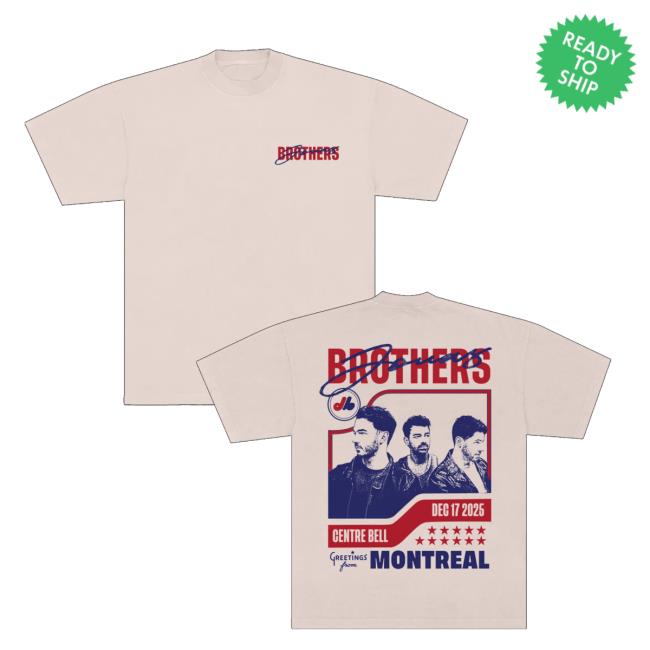 Jonas Brothers Merch Store Greetings From Your Hometown Montreal Qc Tee Jonas Brothers Merch Store Greetings From Your Hometown Montreal Qc Tee