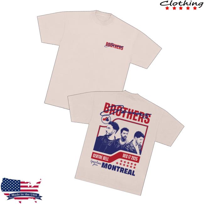 Jonas Brothers Merch Store Greetings From Your Hometown Montreal Qc Tee Jonas Brothers Merch Store Greetings From Your Hometown Montreal Qc Tee