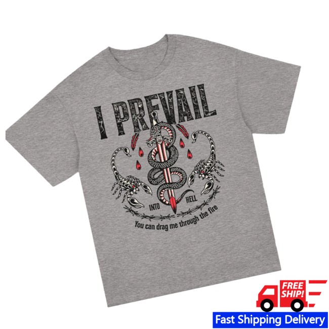 I Prevail Merch Store Into Hell T-Shirt Heather Grey I Prevail Merch Store Into Hell T-Shirt Heather Grey