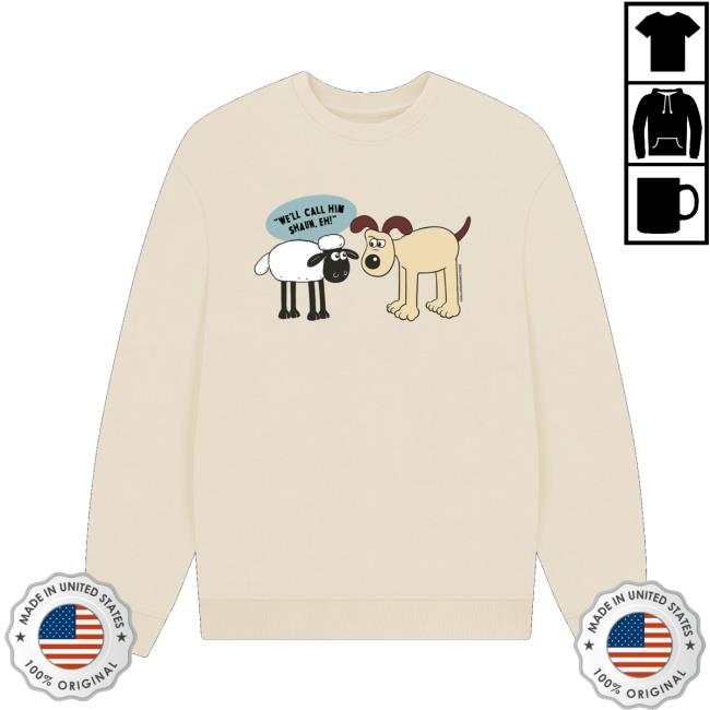 Wallace And Gromit Store Merch Gromit Meets Shaun Oversized Sweatshirt Wallace And Gromit Store Merch Gromit Meets Shaun Oversized Sweatshirt