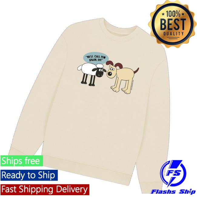 Wallace And Gromit Store Merch Gromit Meets Shaun Oversized Sweatshirt Wallace And Gromit Store Merch Gromit Meets Shaun Oversized Sweatshirt